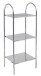 Badregal >Turnier< in Chrom aus Stahl - 40x105x32cm (BxHxT)