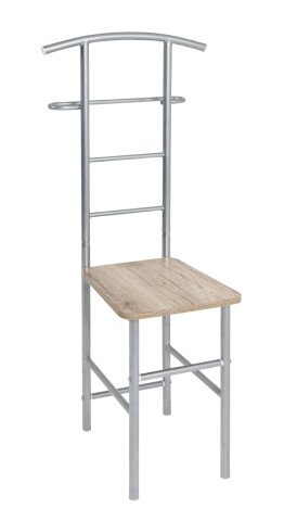 Herrendiener >Rita< in alu-eiche San Remo aus Metall, MDF - 46x109x46cm (BxHxT)