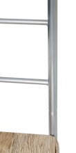 Herrendiener >Rita< in alu-eiche San Remo aus Metall, MDF - 46x109x46cm (BxHxT)