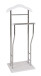 Herrendiener >Ralf< in chrom-weiß aus Stahl, MDF - 45x110x30cm (BxHxT)