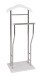 Herrendiener >Ralf< in chrom-weiß aus Stahl, MDF - 45x110x30cm (BxHxT)
