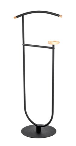 Herrendiener >Everton< in schwarz-buche - 45x115x34 (BxHxT)