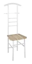 Herrendiener >Step< in weiß-eiche aus Stahl,...