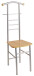 Herrendiener >Step< in alu-buche aus Stahl, MDF - 46x119x50cm (BxHxT)