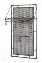 Wandgarderobe >Pipe< in Anthrazit aus Metall - 60x120x35cm (BxHxT)
