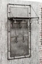 Wandgarderobe >Pipe< in Anthrazit aus Metall - 60x120x35cm (BxHxT)