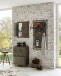 Wandgarderobe >Pipe< in Anthrazit aus Metall - 60x120x35cm (BxHxT)