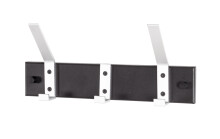 Wandgarderobe >Pat 3< in schwarz-Aluminium -...