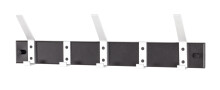 Wandgarderobe >Pat 5< in schwarz-Aluminium -...