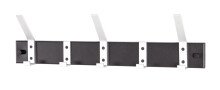 Wandgarderobe >Pat 5< in schwarz-Aluminium -...