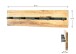 Garderobe >Torino Oak 9< in eiche geölt-schwarz - 60x15x6 (BxHxT)