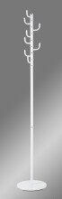 Garderobenständer >Roger< in Weiß aus Stahlrohr - 170cm (H)