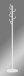 Garderobenständer >Roger< in Weiß aus Stahlrohr - 170cm (H)