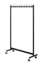 Kleiderständer >Pat 18< in schwarz-Aluminium -...