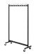 Kleiderständer >Pat 18< in schwarz-Aluminium - 103x174x39 (BxHxT)