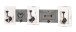 Wandgarderobe >Erna< in vintage aus Massivholz, Metall - 67x18x11cm (BxHxT)