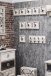 Wandgarderobe >Shabby< in vintage aus Massivholz, Metall - 58x18x9cm (BxHxT)