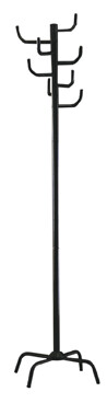 Garderobenständer >Cactus< in Schwarz aus Stahl - 180cm (H)