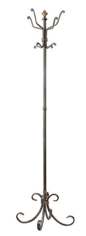 Garderobenständer >Opera< in Anthrazit aus Stahl - 180cm (H)