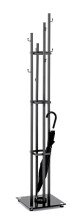 Garderobenständer >Leander< in anthrazit-schwarz - 35x183x35 (BxHxT)