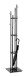 Garderobenständer >Leander< in anthrazit-schwarz - 35x183x35 (BxHxT)