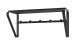 Wandgarderobe >Gerda< in Schwarz aus Stahlrohr - 45x20x18cm (BxHxT)