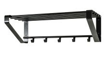 Garderobenhaken >Falko< in Schwarz aus Metall -...