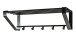 Garderobenhaken >Falko< in Schwarz aus Metall - 65x20x30cm (BxHxT)