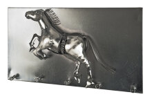 Garderobenhaken >Horse< in chrom dunkel aus Metall...
