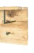 Garderobenleiste >Torino Oak 11< in eiche geölt-schwarz - 80x30x20 (BxHxT)