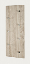Garderobe >Big Eddy< in eiche-chrom aus Stahl, MDF...