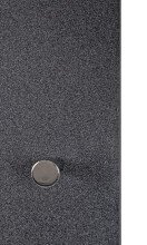Garderobenhaken >Big Eddy< in granitoptik-chrom aus Stahl, MDF - 80x30x6 (BxHxT)
