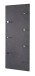 Garderobenhaken >Big Eddy< in granitoptik-chrom aus Stahl, MDF - 80x30x6 (BxHxT)