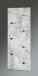 Garderobenhaken >Big Eddy< in Betonoptik-chrom aus Stahl, MDF - 80x30x6 (BxHxT)