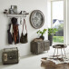 Wandgarderobe >Pipe< in Anthrazit aus Metall - 95x34x16cm (BxHxT)