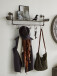 Wandgarderobe >Pipe< in Anthrazit aus Metall - 95x34x16cm (BxHxT)