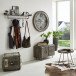 Wandgarderobe >Pipe< in Anthrazit aus Metall - 95x34x16cm (BxHxT)