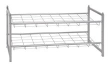 Regal >Jasper 2< in alu aus Stahlrohr - 80x38x30cm...