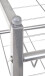 Regal >Jasper 2< in alu aus Stahlrohr - 80x38x30cm (BxHxT)