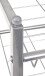 Regal >Jasper 2< in alu aus Stahlrohr - 80x38x30cm (BxHxT)