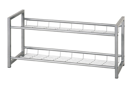 Regal >Janus< in alu aus Stahlrohr - 80x38x30cm (BxHxT)