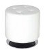 Hocker >Rondo< in chrom-weiß - 40cm (H)