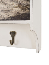 Wandgarderobe >Street< in vintage aus MDF, Stahl - 76x40x15cm (BxHxT)