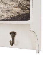 Wandgarderobe >Street< in vintage aus MDF, Stahl - 76x40x15cm (BxHxT)