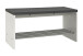 Sitzbank >Martin< in granitoptik-chrom aus MDF. Stahl - 81x40x30cm (BxHxT)