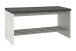 Sitzbank >Martin< in granitoptik-chrom aus MDF. Stahl - 81x40x30cm (BxHxT)