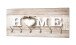 Wandgarderobe >Home 90< in natur-Edelstahloptik - 90x40x8 (BxHxT)