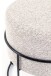 Fußhocker >Syke< in schwarz-creme-braun - 44 (H)