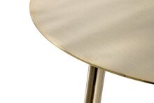 Beistelltisch >Kufstein< in gold aus Stahl, Metall - 45cm (H)