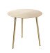Beistelltisch >Kufstein< in gold aus Stahl, Metall - 45cm (H)